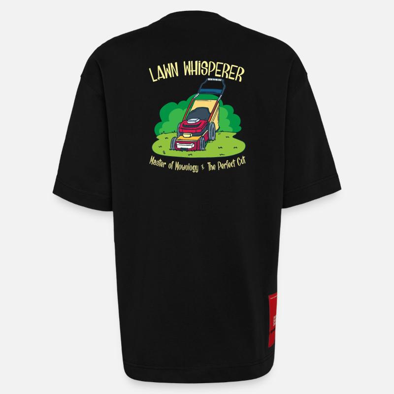 Gärtner Garten Rasenmäher Geschenk - Heavyweight T-Shirt - made by SPREAD  - SOLID BLACK
