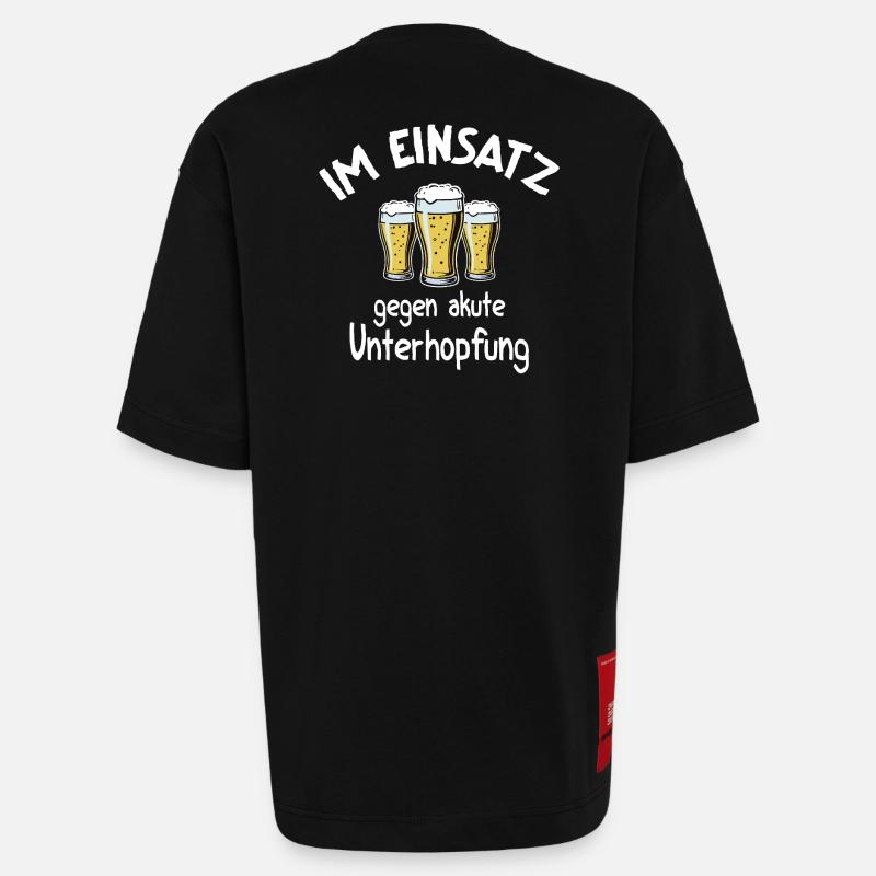 Underhopping Insert – Waitress Bartender Beer - Heavyweight T-Shirt - made by SPREAD - SOLID BLACK