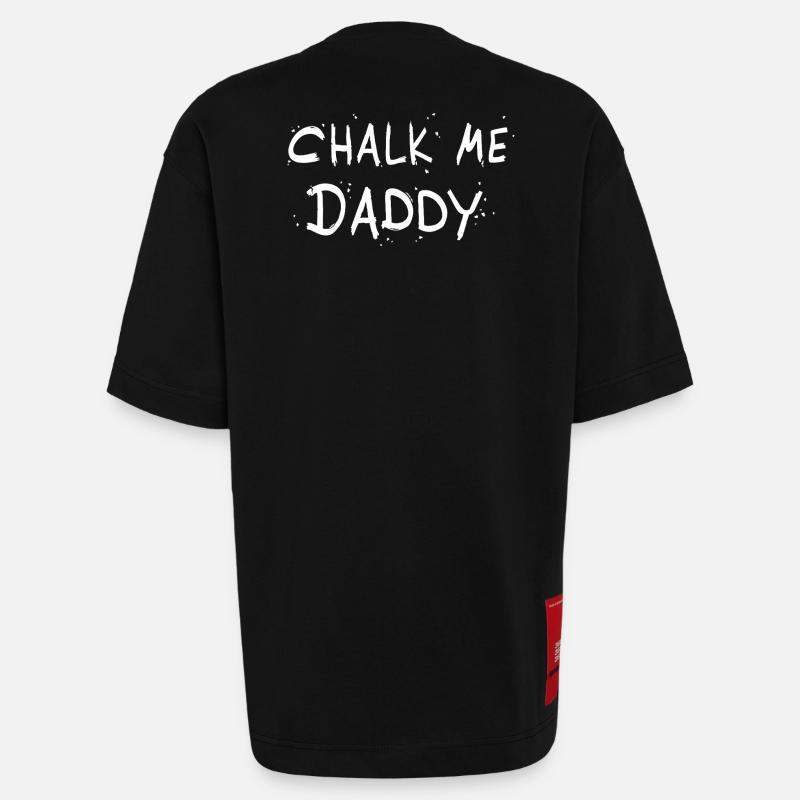 Chalk Me Daddy - Boulder/ Kletter Pun - Heavyweight T-Shirt - made by SPREAD  - SOLID BLACK