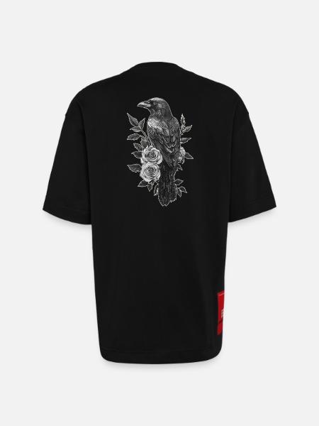 Raven - Heavyweight T-Shirt - made by SPREAD - SOLID BLACK
