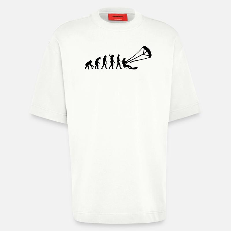 Evolution Kitesurfing - Heavyweight T-Shirt - made by SPREAD - OFF WHITE