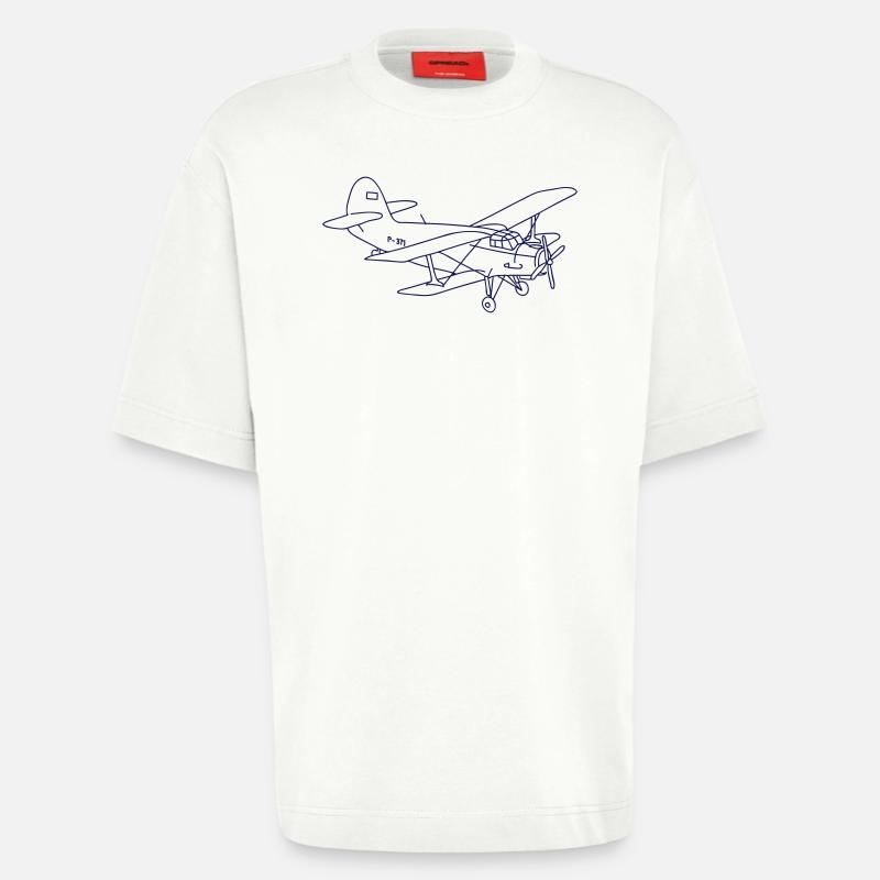 Doppeldecker - Heavyweight T-Shirt - made by SPREAD  - OFF WHITE