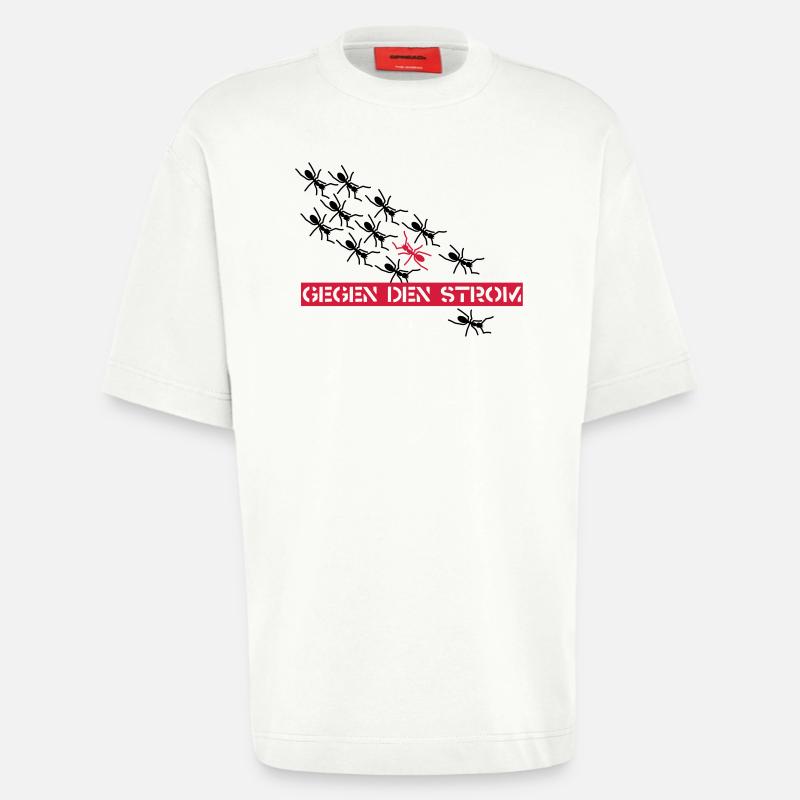 Ants - Heavyweight T-Shirt - made by SPREAD  - OFF WHITE