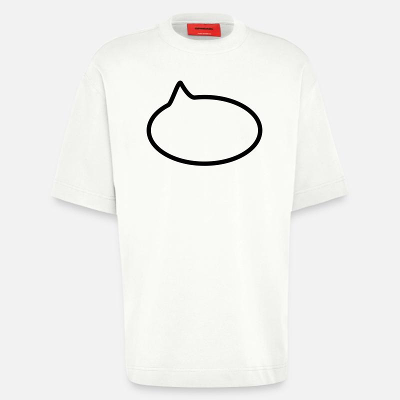 Sprechblase // Comic // Spruch machen // Aussage - Heavyweight T-Shirt - made by SPREAD  - OFF WHITE