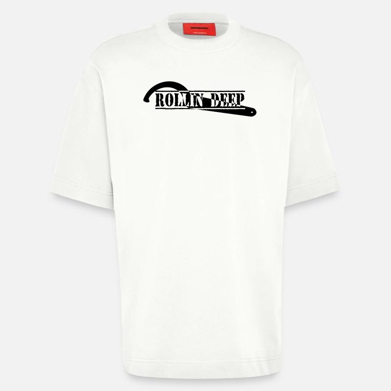 ROLLINDEEP - Heavyweight T-Shirt - made by SPREAD  - OFF WHITE