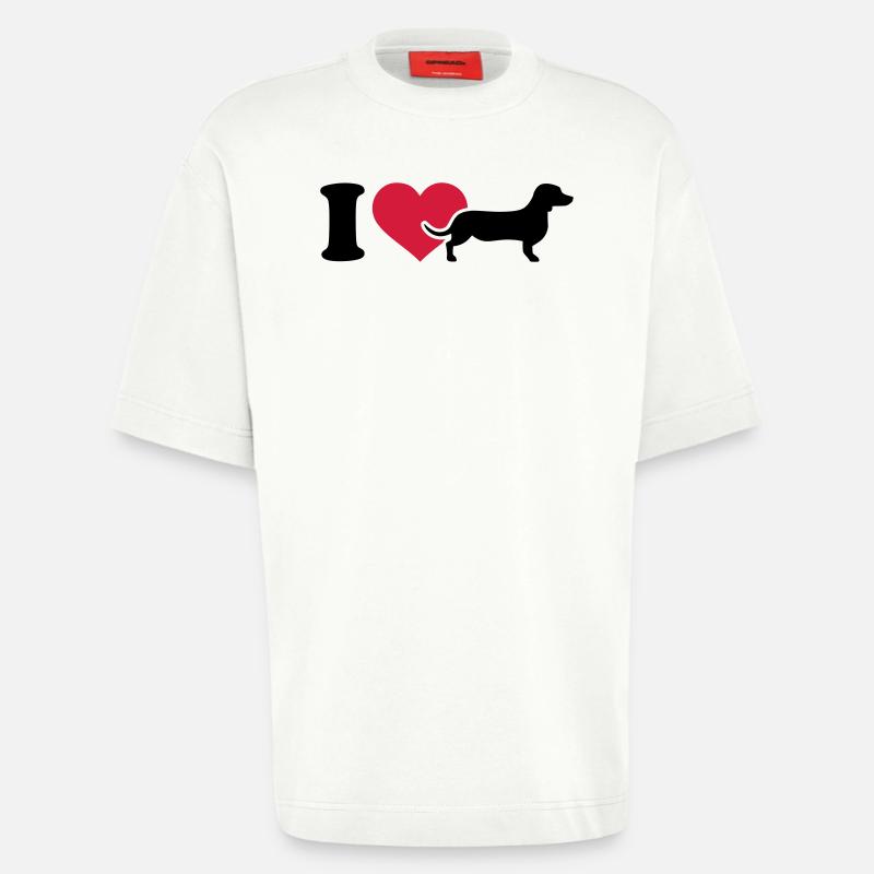 Dackel - Heavyweight T-Shirt - made by SPREAD  - OFF WHITE