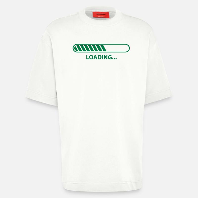 Loading Progress - Heavyweight T-Shirt - made by SPREAD  - OFF WHITE