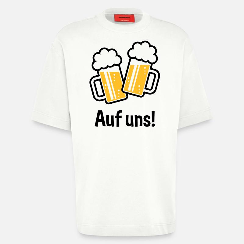 XEinHochAufUns (2) - Heavyweight T-Shirt - made by SPREAD  - OFF WHITE