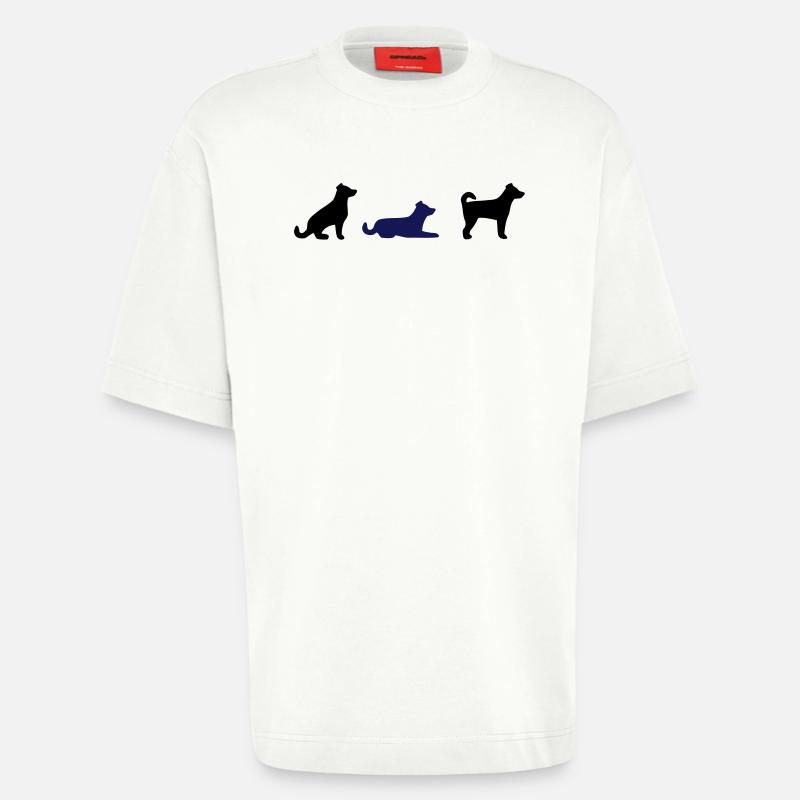 Sitz Platz Steh - Heavyweight T-Shirt - made by SPREAD  - OFF WHITE