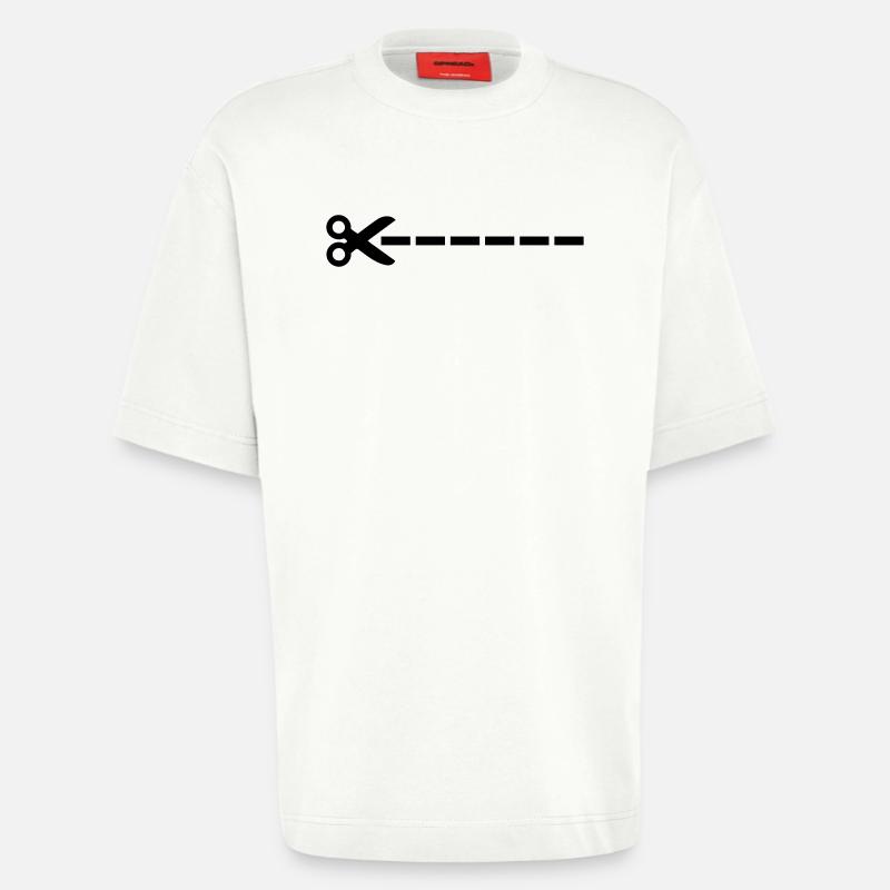 Schere - Heavyweight T-Shirt - made by SPREAD - OFF WHITE