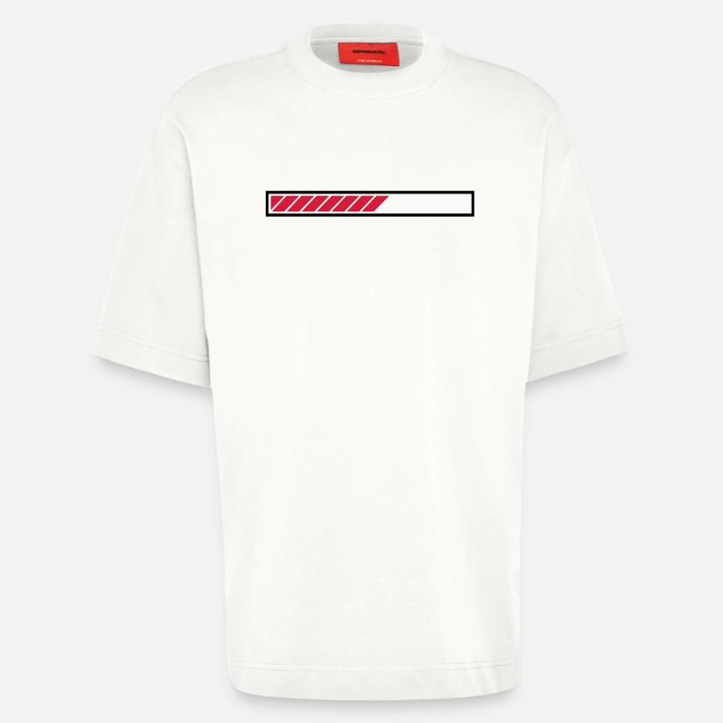 Loading loading bar bar - Heavyweight T-Shirt - made by SPREAD  - OFF WHITE