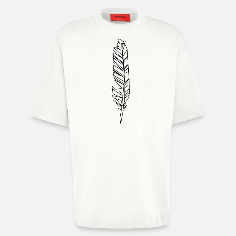 feder - Heavyweight T-Shirt - made by SPREAD  - OFF WHITE