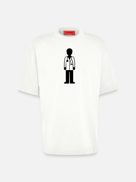 Doktor Arzt - Heavyweight T-Shirt - made by SPREAD  - OFF WHITE