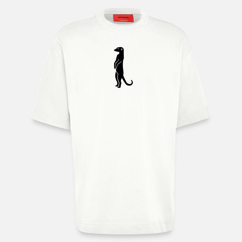 Erdmännchen - Heavyweight T-Shirt - made by SPREAD  - OFF WHITE