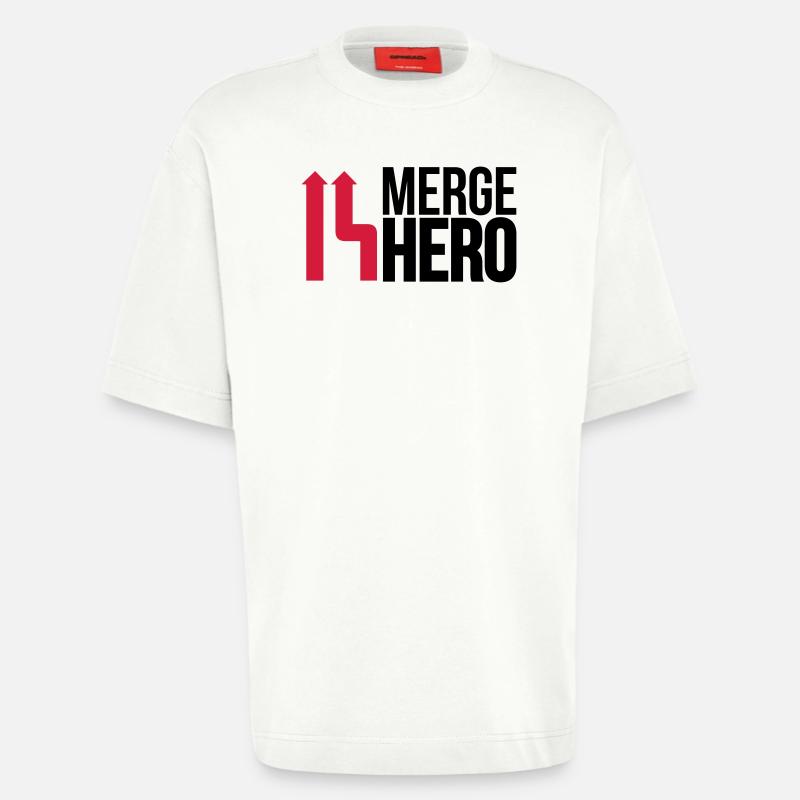 Merge Code Held - Heavyweight T-Shirt - made by SPREAD  - OFF WHITE