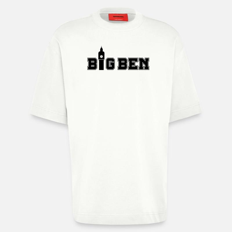 big_ben_01 - Heavyweight T-Shirt - made by SPREAD  - OFF WHITE