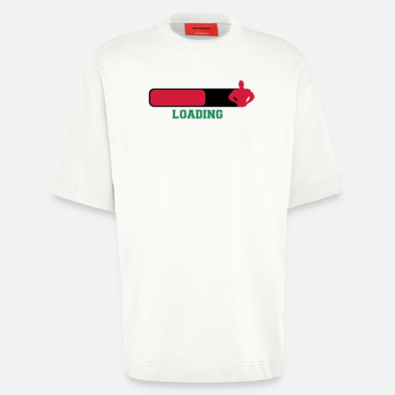 Loading - T-shirt bio épais oversize fabriqué en UE - OFF WHITE