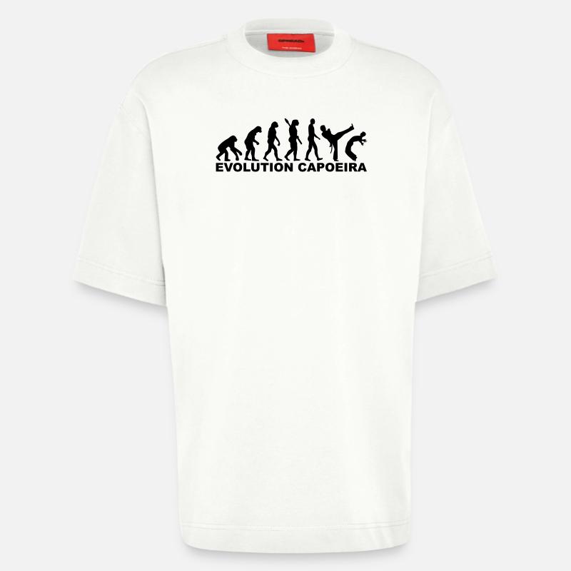 Evolution Capoeira - T-shirt bio épais oversize fabriqué en UE - OFF WHITE