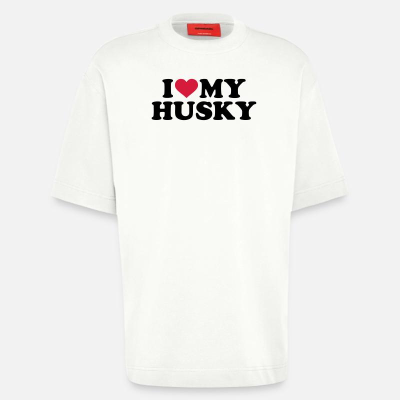 Husky - Heavyweight T-Shirt - made by SPREAD - OFF WHITE