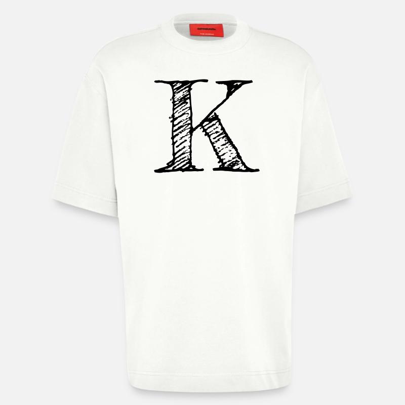 K - T-shirt bio épais oversize fabriqué en UE - OFF WHITE