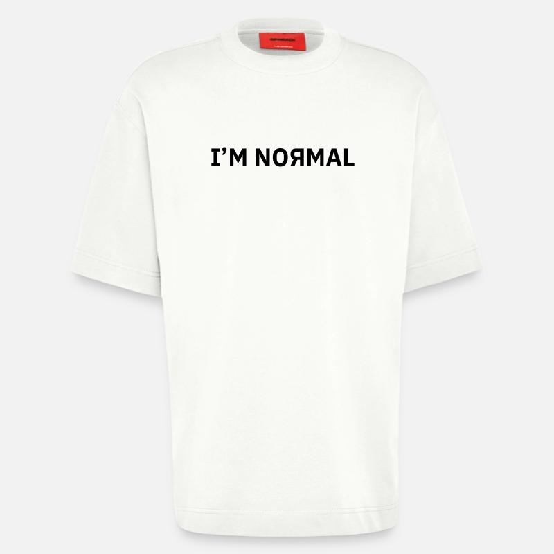 Ich bin Normal - Heavyweight T-Shirt - made by SPREAD  - OFF WHITE