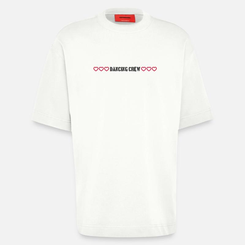 dancing crew herzchen - Heavyweight T-Shirt - made by SPREAD  - OFF WHITE