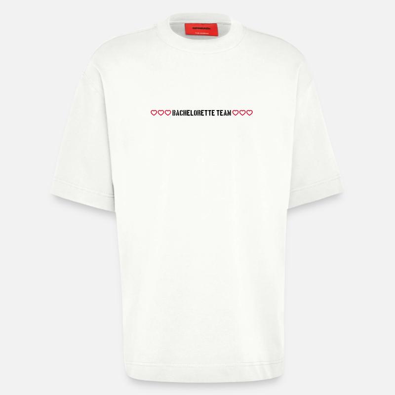 bachelorette team herzchen - Heavyweight T-Shirt - made by SPREAD  - OFF WHITE
