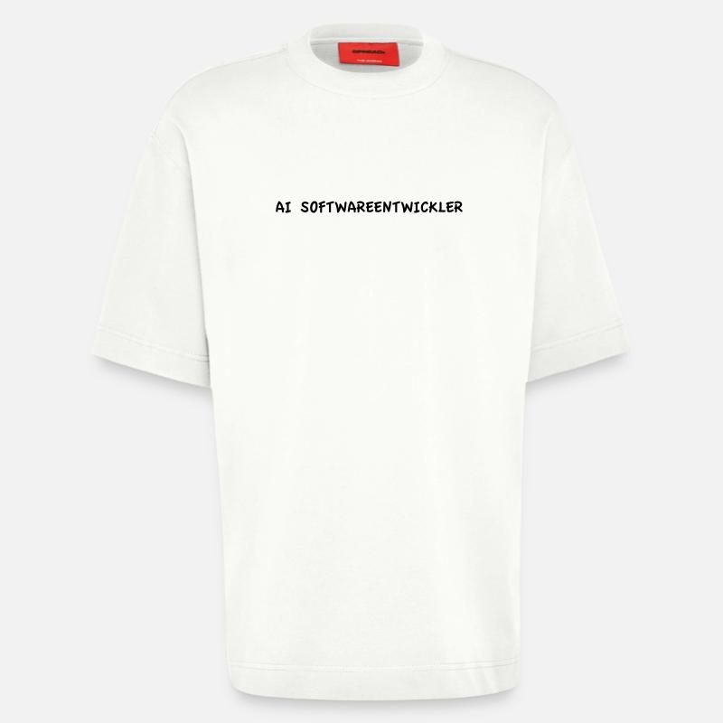 AI Software Developer - Heavyweight T-Shirt - made by SPREAD - OFF WHITE