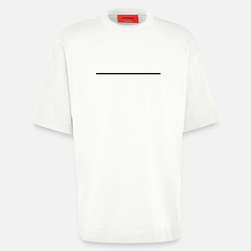 strich_yx1 - T-shirt bio épais oversize fabriqué en UE - OFF WHITE