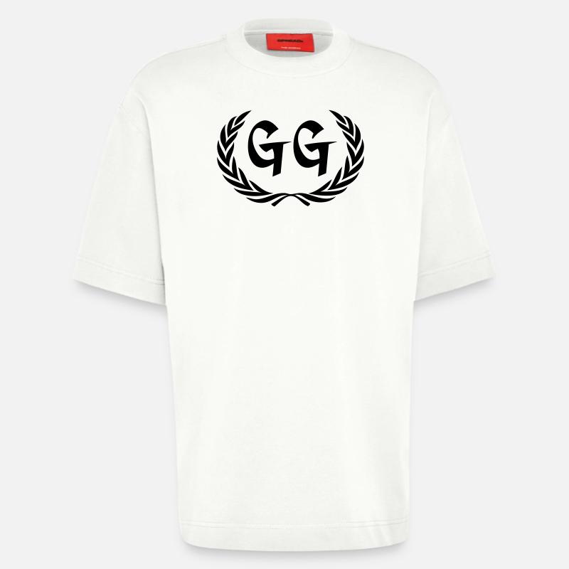 gg - Heavyweight T-Shirt - made by SPREAD  - OFF WHITE