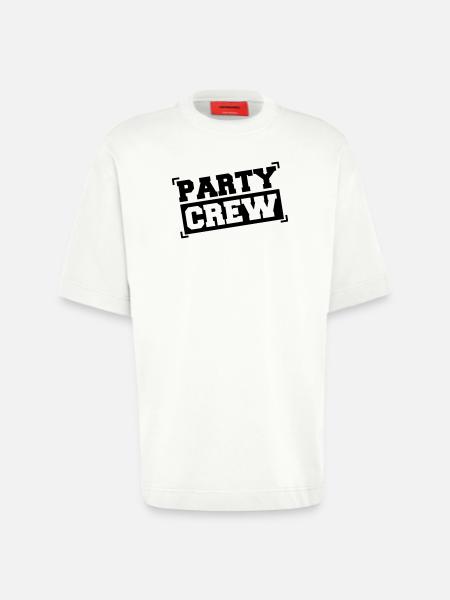 party_crew01 - Heavyweight T-Shirt - made by SPREAD  - OFF WHITE