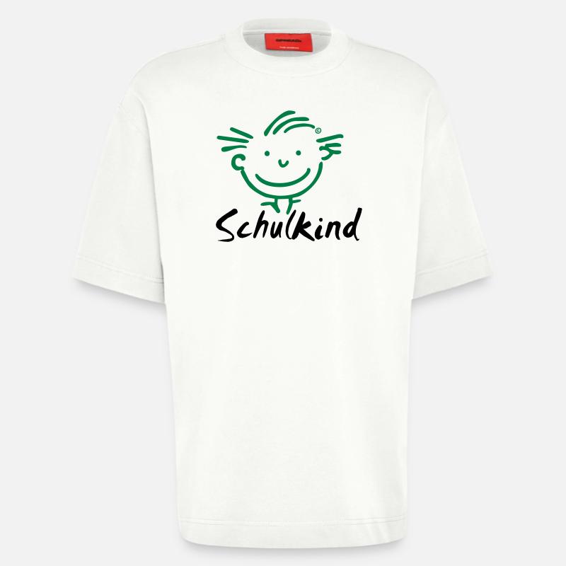 Junge Schulkind - Heavyweight T-Shirt - made by SPREAD - OFF WHITE