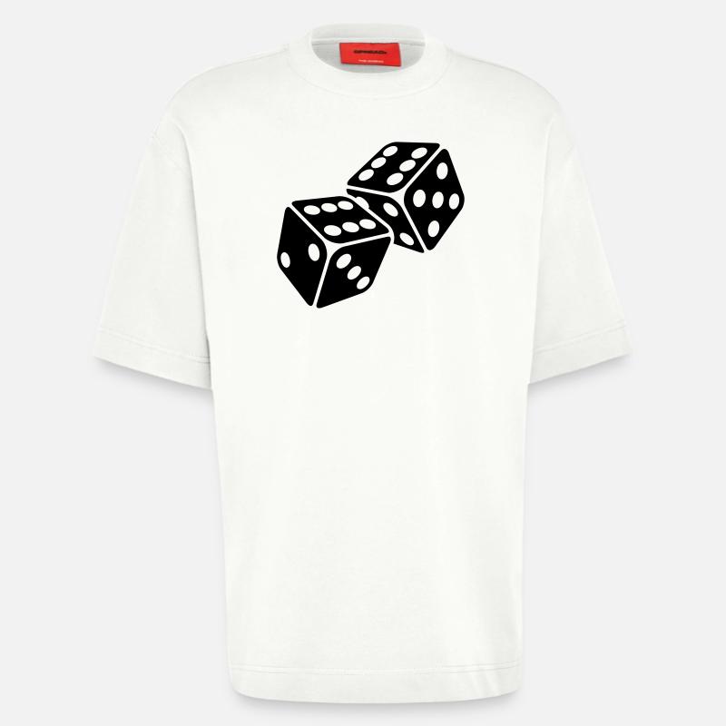 Würfel 6er Pasch - Sechserpasch - Heavyweight T-Shirt - made by SPREAD - OFF WHITE