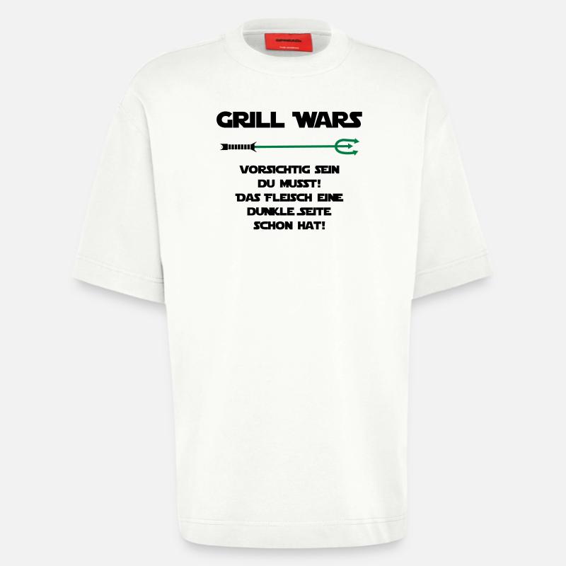 Grill Wars - Heavyweight T-Shirt - made by SPREAD  - OFF WHITE