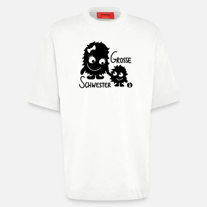 Große Schwester - Heavyweight T-Shirt - made by SPREAD  - OFF WHITE