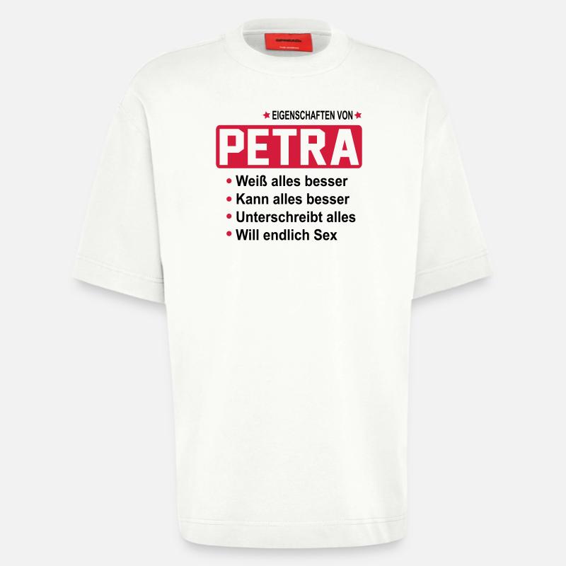 petra - Heavyweight T-Shirt - made by SPREAD  - OFF WHITE