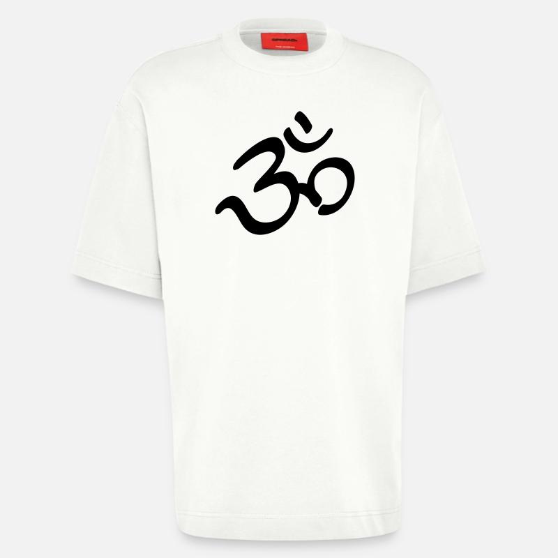 Devanagari Om - Heavyweight T-Shirt - made by SPREAD  - OFF WHITE