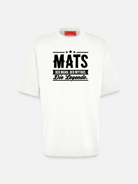 Man Myth Legend Mats - Heavyweight T-Shirt - made by SPREAD  - OFF WHITE