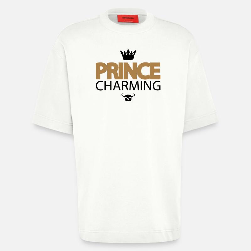 Prince Charmant - T-shirt bio épais oversize fabriqué en UE - OFF WHITE