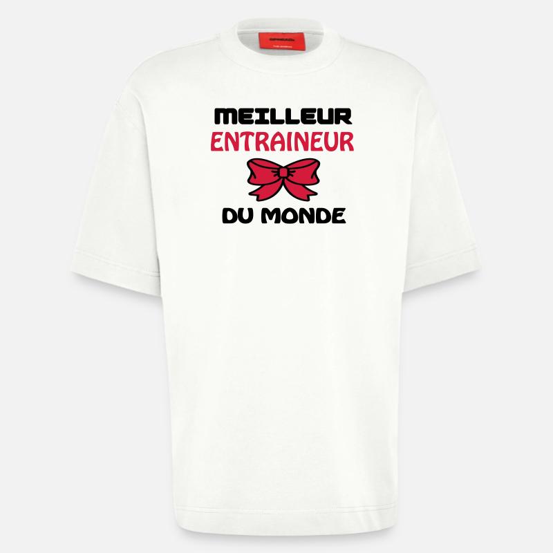BESTER TRAINER DER WELT - Heavyweight T-Shirt - made by SPREAD - OFF WHITE