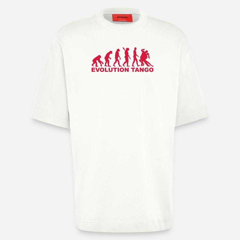 Evolution Tango - Heavyweight T-Shirt - made by SPREAD  - OFF WHITE