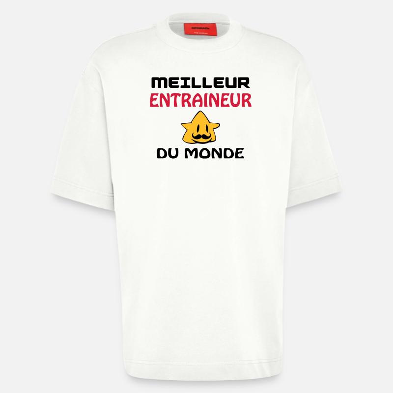 BESTER TRAINER DER WELT - Heavyweight T-Shirt - made by SPREAD  - OFF WHITE