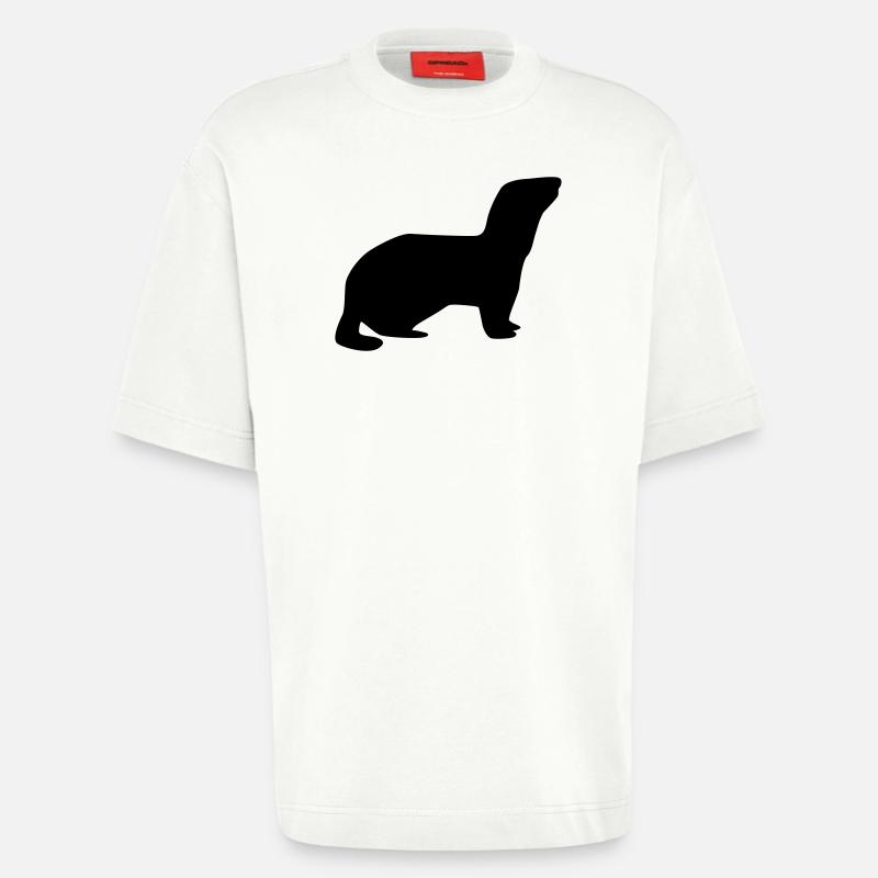 Frettchen - Heavyweight T-Shirt - made by SPREAD  - OFF WHITE