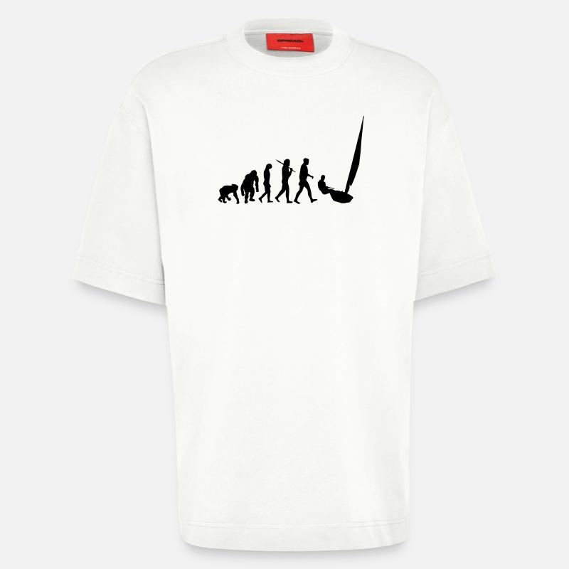 Evolution Segeln - Heavyweight T-Shirt - made by SPREAD  - OFF WHITE