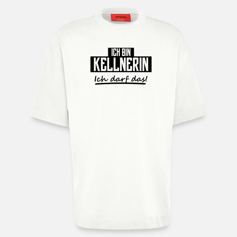 ich bin kellnerin - Heavyweight T-Shirt - made by SPREAD  - OFF WHITE