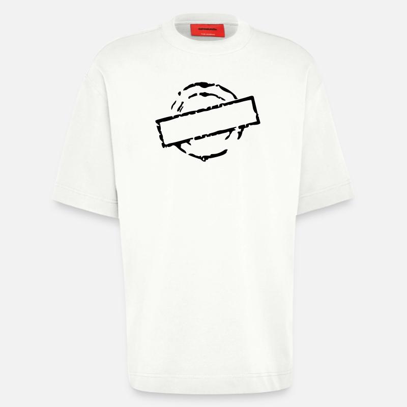 stempel_vec_1 de - Heavyweight T-Shirt - made by SPREAD  - OFF WHITE