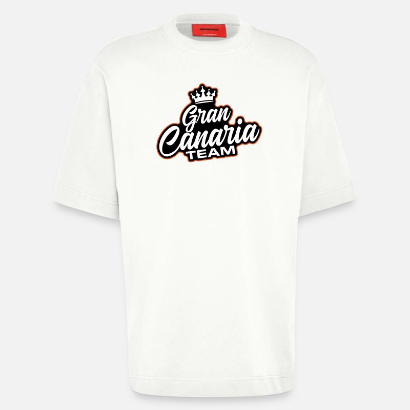 L’équipe de Gran Canaria - T-shirt bio épais oversize fabriqué en UE - OFF WHITE