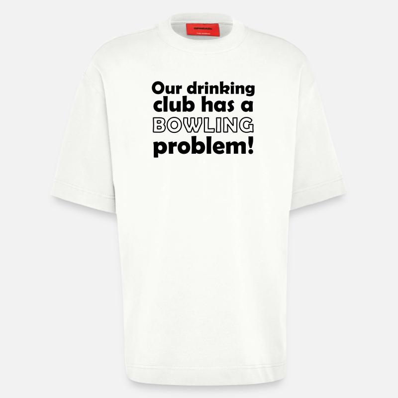 bowling problem - Heavyweight T-Shirt - made by SPREAD  - OFF WHITE