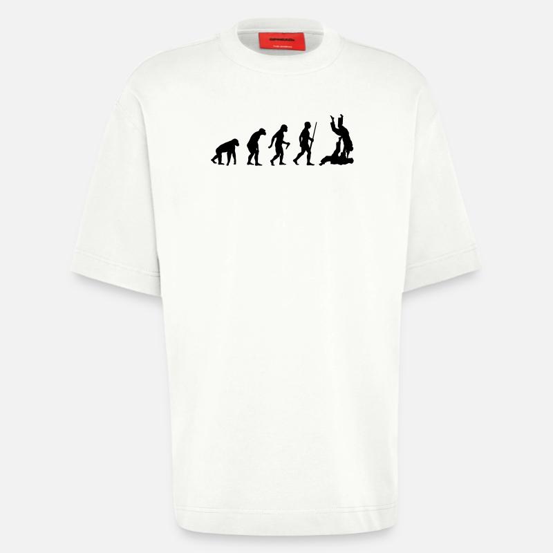 Judo Evolution - Heavyweight T-Shirt - made by SPREAD  - OFF WHITE