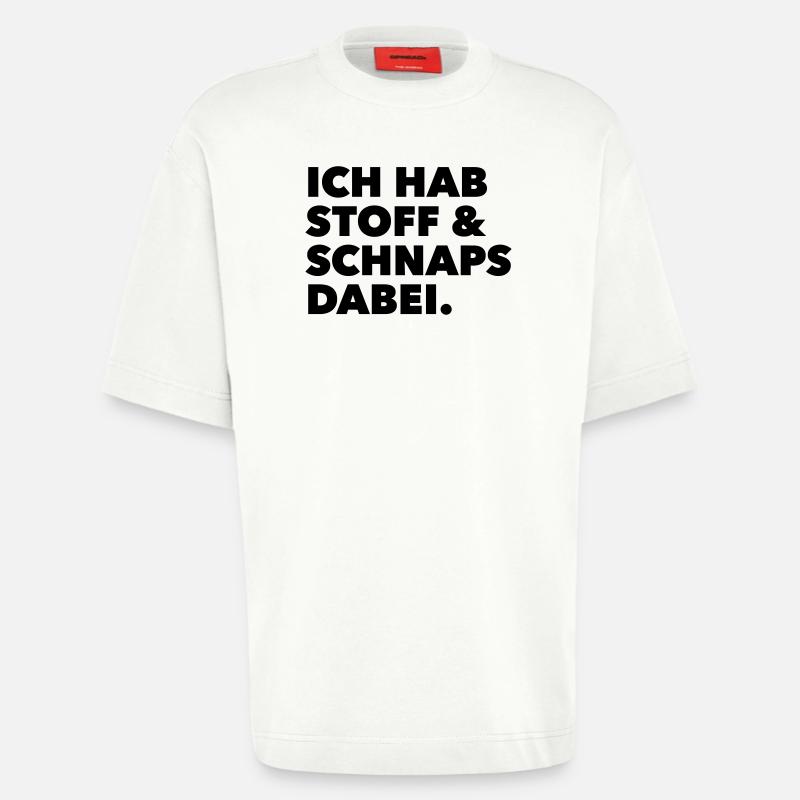 stoff & schnaps - Heavyweight T-Shirt - made by SPREAD  - OFF WHITE